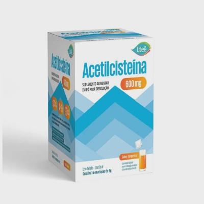 ACETILCISTEINA 600 MG 16 ENVELOPE LITEE