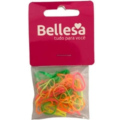 ELASTICO CABELO BELLESA SILI FLUOR 75UN 747B