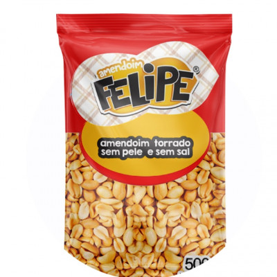 AMENDOIM FELIPE SEM PELE 500G