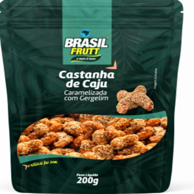 CASTANHA CARAMELO GERGILIM BRASIL FRUTT 200G