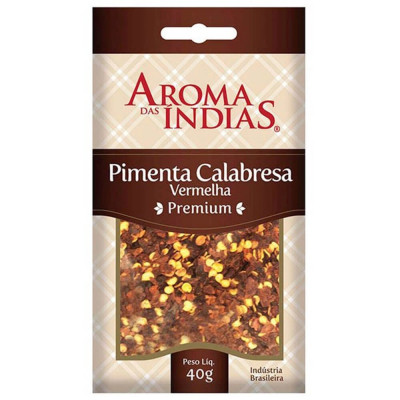 PIMENTA CALABRESA FLOCOS AROMA DA INDIAS 40G