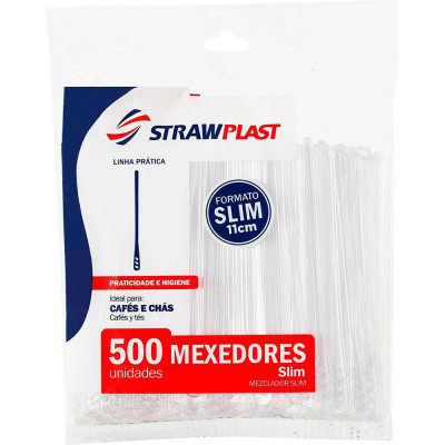 MEXEDOR SLIM 11CM STRAWPLAST 500UN