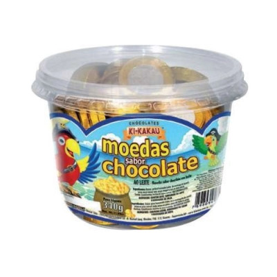 MOEDAS AO LEITE POTE KIKAKAU 340G