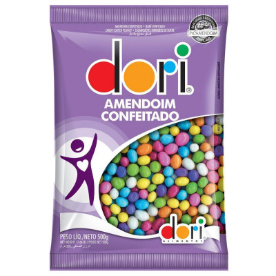 AMENDOIM DOCE DORI 500G COLORIDO