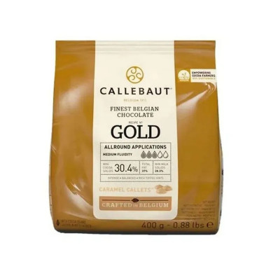 CALLEBAUT CHOCOLATE 400G GOLD CARAMELO