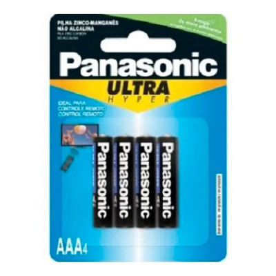 PILHA PANASONIC PQ AAA 4UNIDADES