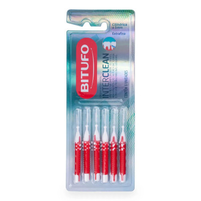 ESCOVA INTERDENTAL BITUFO EXTRAFINA CILÍNDRICA 3MM 6 UNIDADES