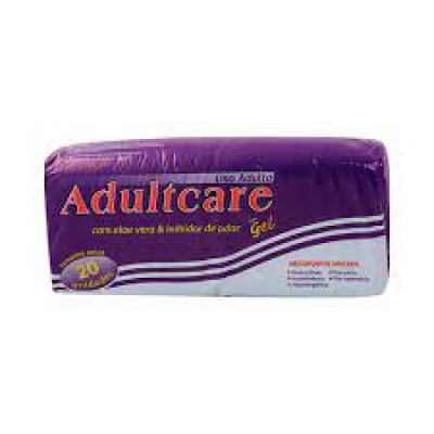 FRALDA ADULTCARE ABSORVENTE 20 UNIDADE TAM UNICO