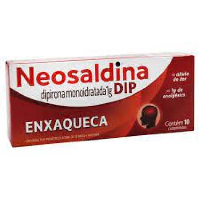 NEOSALDINA DIP DIPIRONA MONOIDRATADA 1G 10 COMPRIMIDOS