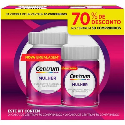 CENTRUM MULHER KIT 60 + 30 COMPRIMIDOS