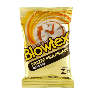 PRESERVATIVO BLOWTEX RETARD PRAZER PROLONGADO COM 3