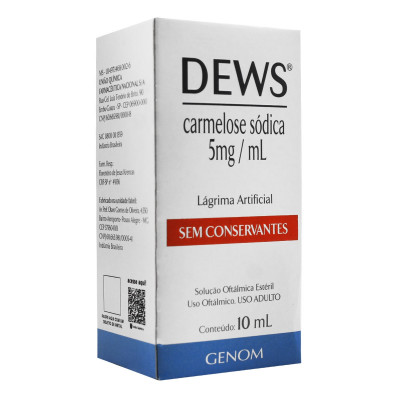 DEWS 5MG/ML SOLUÇÃO OFTÁLMICA COM 10ML