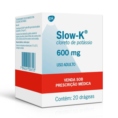 SLOW-K 600MG 20DRAGEAS