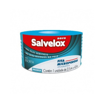 FITA MICROPOROSA SALVELOX 2,5CMX4,5M