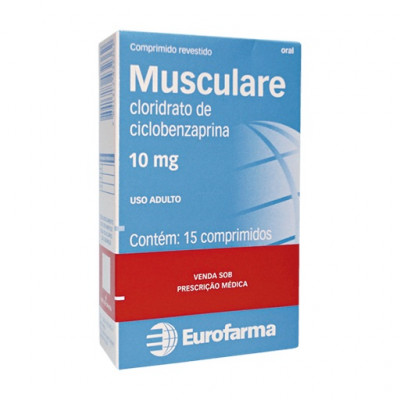 MUSCULARE 10MG COM 15 COMPR. EUROFARMA