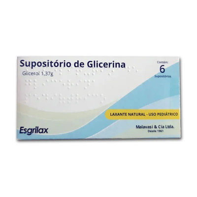 ESGRILAX PEDIATRICO 6X1 SUPOSITORIO GLICERINA MALA