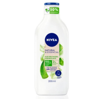 LOCÃO HIDRAT NIVEA NATURAL & ESSENCIAL ALOE VERA 200 ML