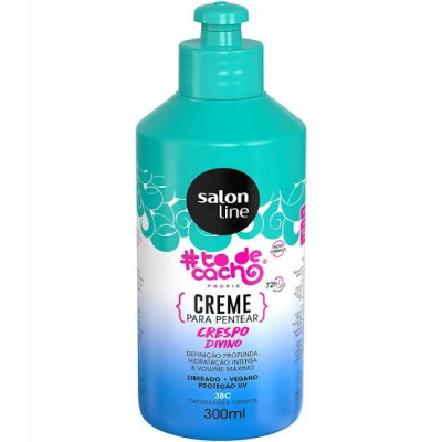 CREME SALON LINE PARA PENTEAR CRESPO DIVINO 300ML