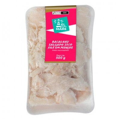 BACALHAU EL MARE DESFIADO SALGADO 500G