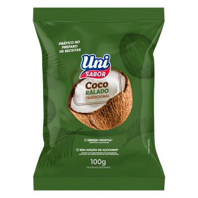 COCO UNI SABOR RALADO PURO 100G