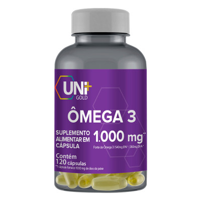 OMEGA3 UNI+ GOLD 1000MG COM 120CAPSULAS