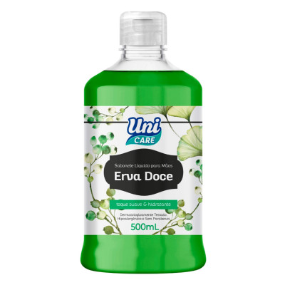 SABONETE UNI CARE LIQUIDO MAOS ERVA DOCE 500ML