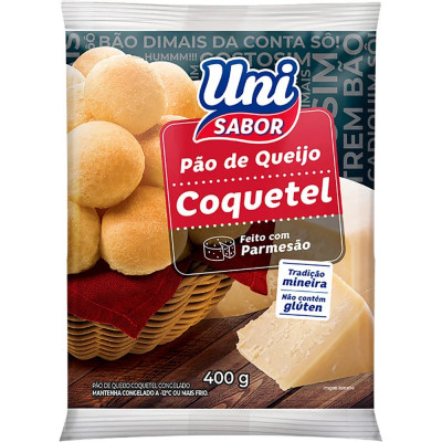 PAO QUEIJO UNI SABOR COQUETEL 400G