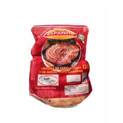 LINGUICA ESPANHA 600G CUIABANA BOVINA COM QUEIJO