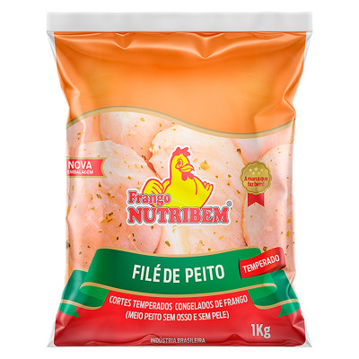 MEIO FILE PEITO NUTRIBEM SEM OSSO TEMPERADO 1KG