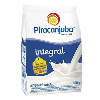 LEITE PO PIRACANJUBA INTEGRAL 800G