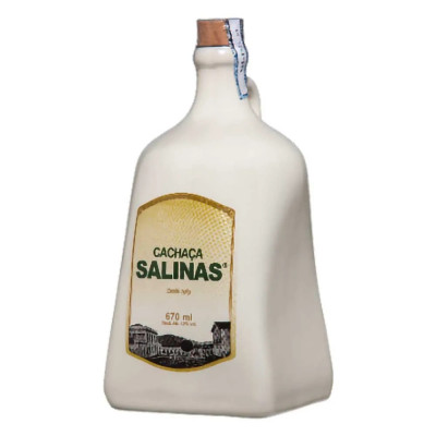 CACHAÇA SALINAS GARRAFA CERAMICA 700 ML