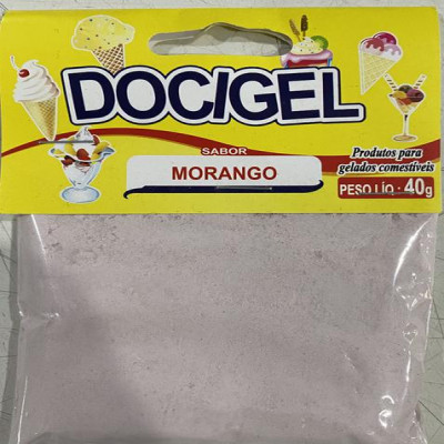 PO PARA SORVETE DOCIGEL MORANGO 40G