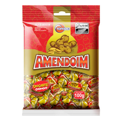 BALA TOFFANO 100G AMENDOIM