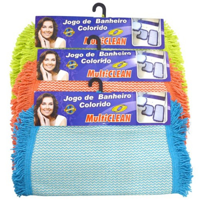 JOGO BANHEIRO MULTICLEAN COLORIDO