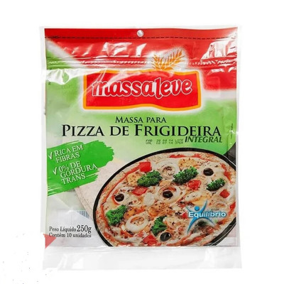 MASSA MASSALEVE PIZZA FRIGIDEIRA INTEGRAL 250GR