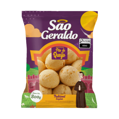 PAO DE QUEIJO SAO GERALDO 800G TRADICIONAL