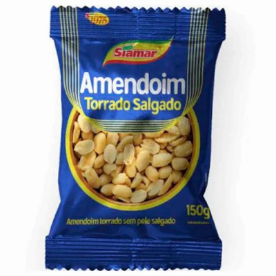 AMENDOIM SIAMAR TORRADO SALGADO SEM PELE 150G