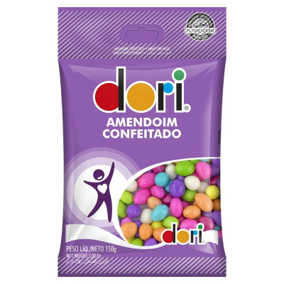 AMENDOIM DORI COLORIDO 150G