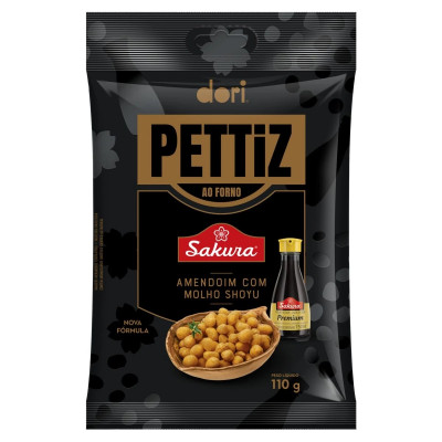 AMENDOIM DORI PETTIZ COM MOLHO SHOYU SAKURA 110GR