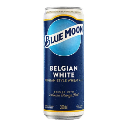 CERVEJA BLUE MOON 350ML LATA BELGIAN WHITE