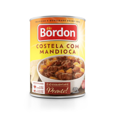 CARNE BORDON COSTELA COM MANDIOCA 400G