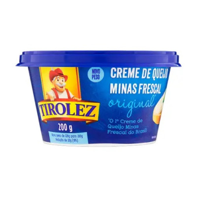 CREME DE QUEIJO TIROLEZ 150G TRADICIONAL MINAS FRESCAL