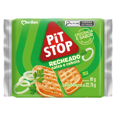 BISCOITO MARILAN PIT STOP RECHEADO SALSA CEBOLA 91G