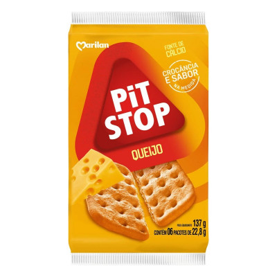 BISCOITO MARILAN PIT STOP 137G QUEIJO