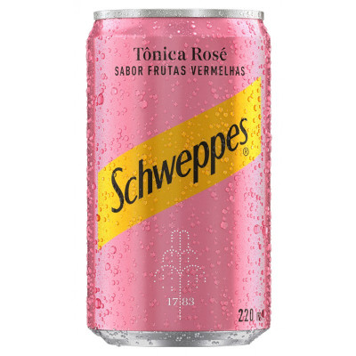 SCHWEPPES AGUA TONICA ROSE 220ML LATA