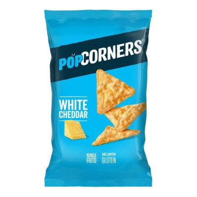 SALGADINHO POPCORNERS WHITE CHEDDAR 57G