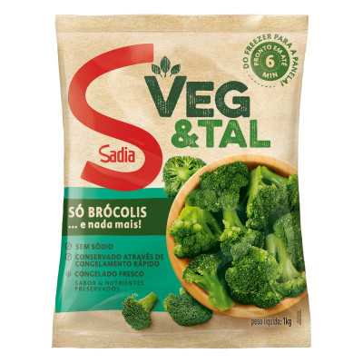 BROCOLIS SADIA VEG&TAL CONGELADO 1,050G