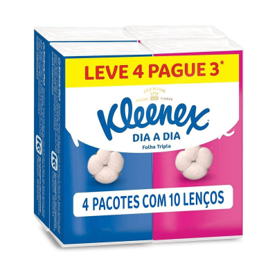 LENCO PAPEL KLEENEX FOLHA TRIPLA LV4 PG3