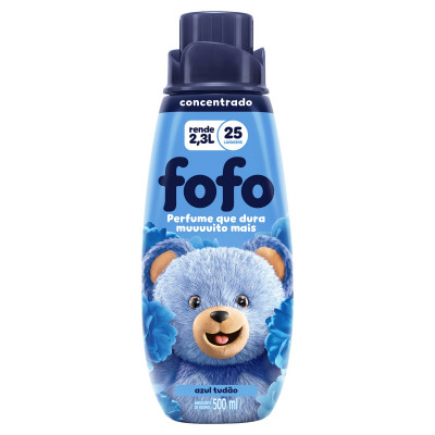 AMACIANTE ROUPAS FOFO CONCENTRADO AZUL 500ML