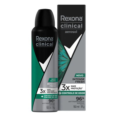 DESODORANTE AEROSOL REXONA 150ML CLINICAL INTENSE